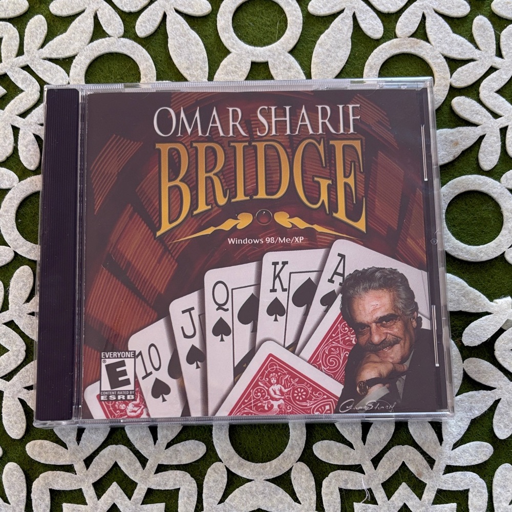 Omar Sharif Bridge CD Game - Black Case